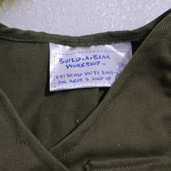 Build-a-Bear Green Fishing Vest & Hat Fisherman Outfit Set - Picture 3 of 6